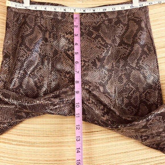 Free People Blank NYC Faux Leather Snakeskin Pull-On in Boomslang Legging Sz 26 - Picture 10 of 11